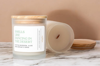 Smells Like Dancing In The Desert - Cactus Blossom, Aloe, and Miriam's Song Scented Candle